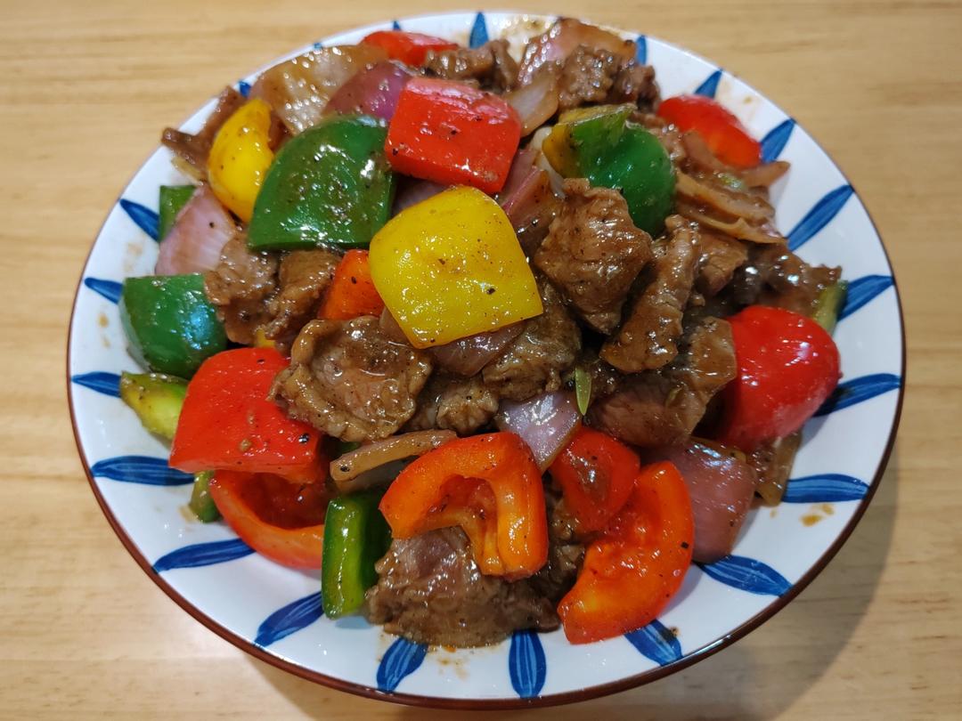 低脂美味黑椒牛肉粒