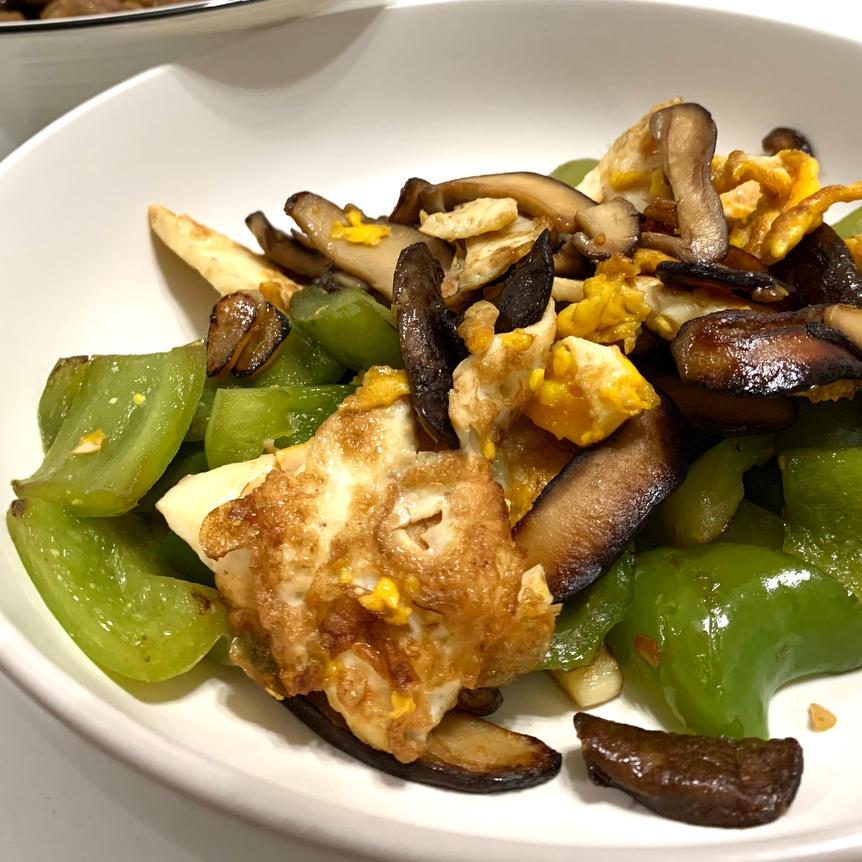 香菇炒鸡蛋