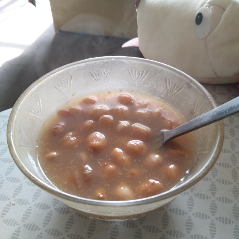 带皮花生汤2【无油素食】