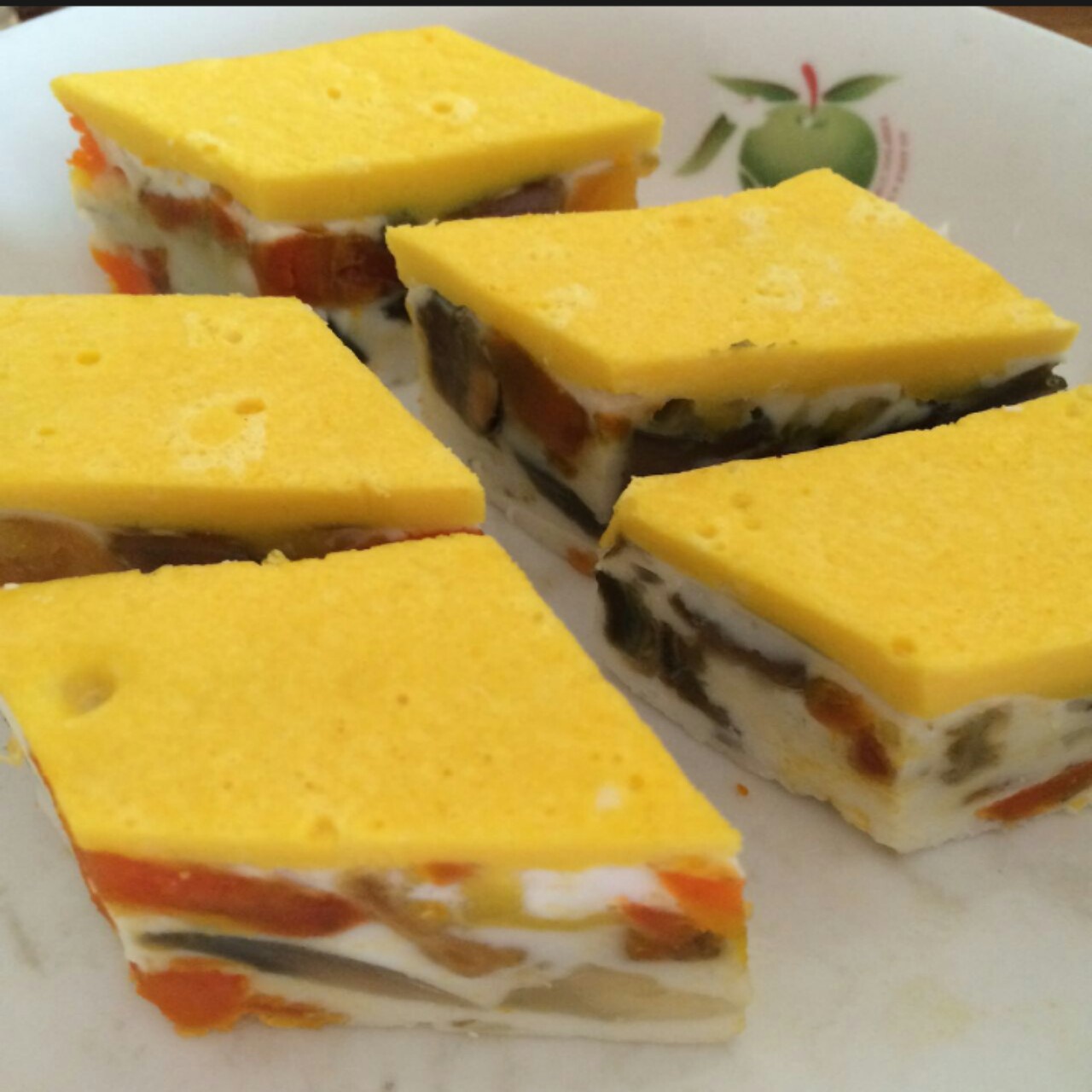 三色蒸蛋
