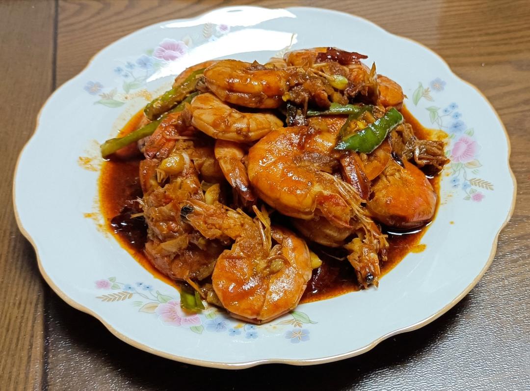 家庭版油焖大虾