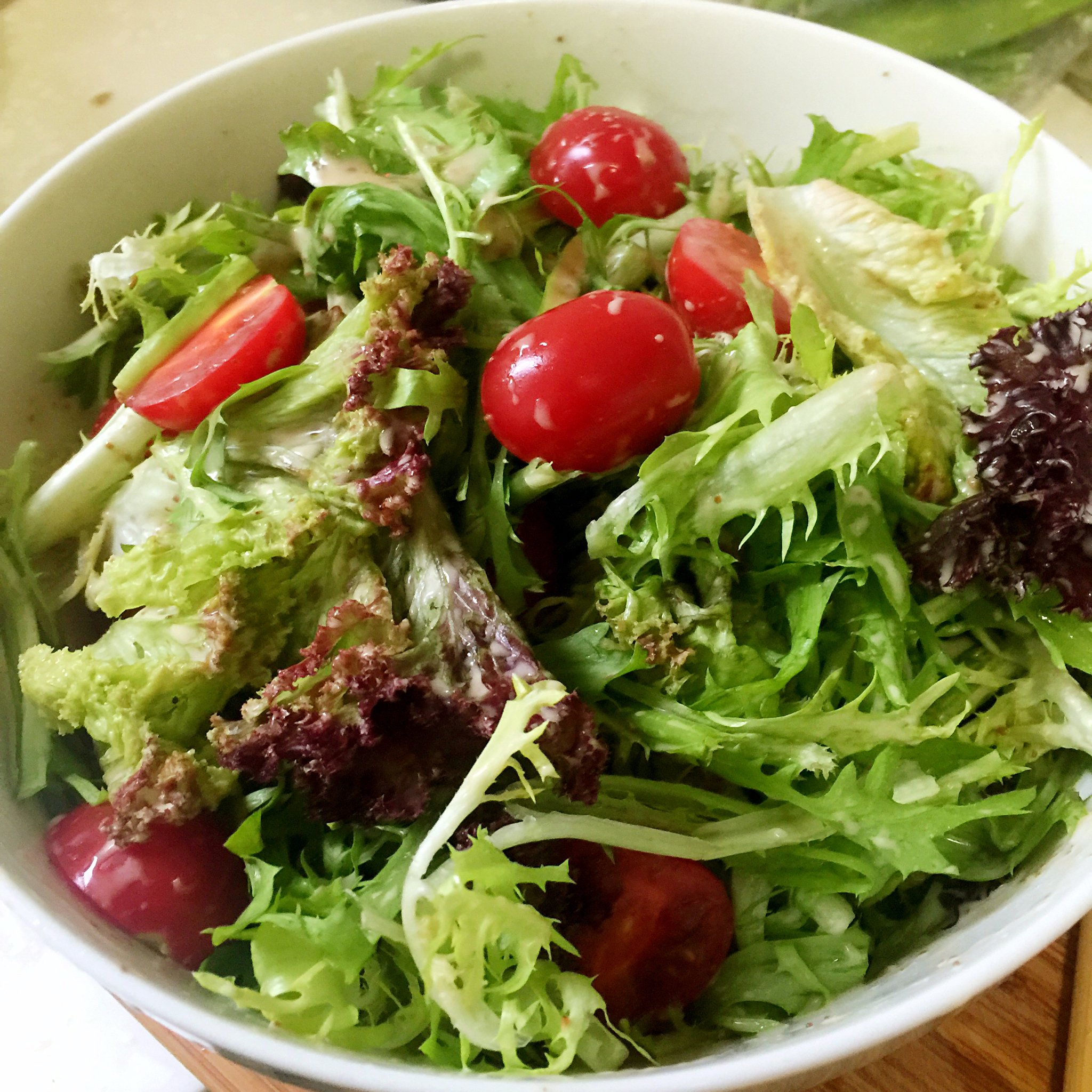 long佳做的生菜沙拉