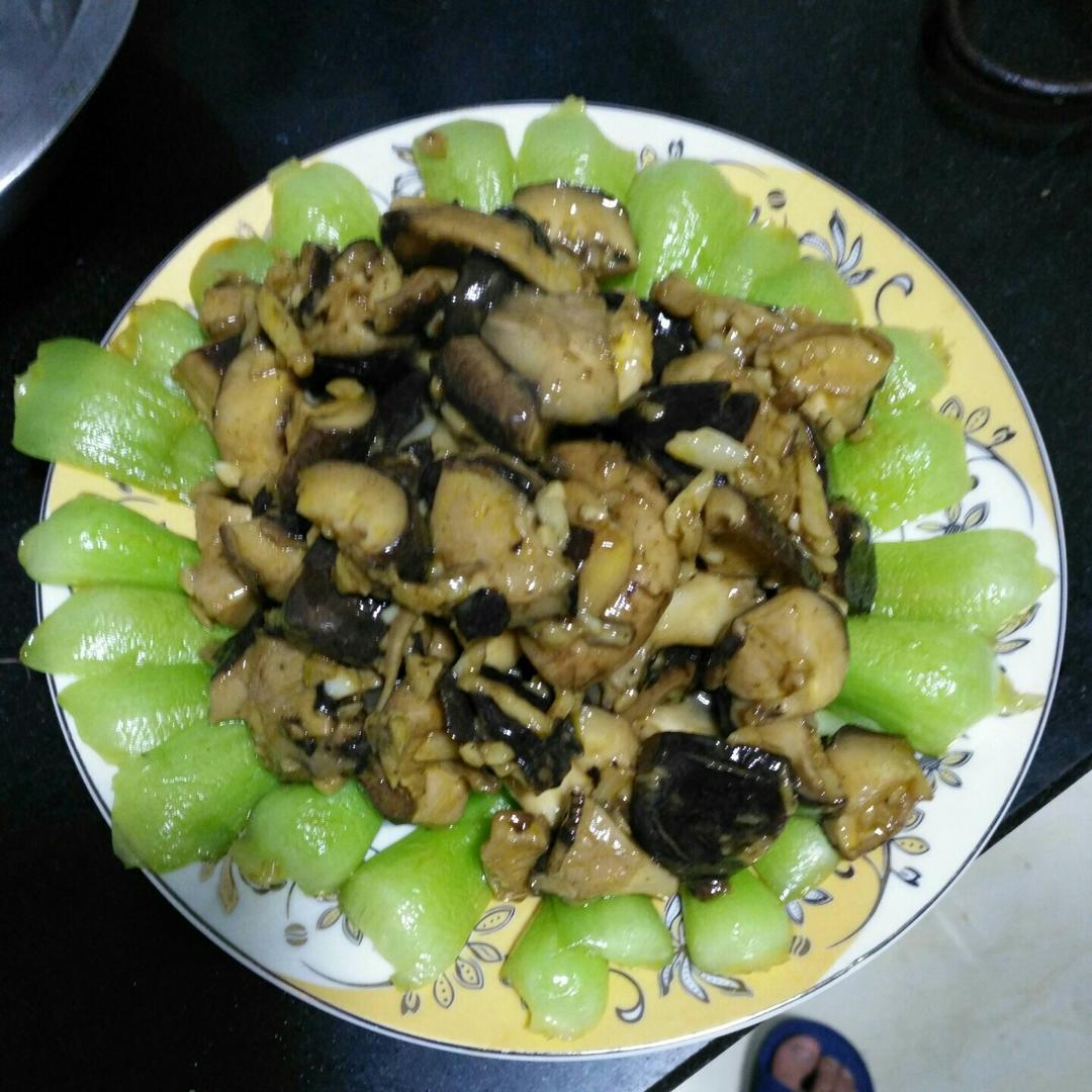 香菇炒油菜