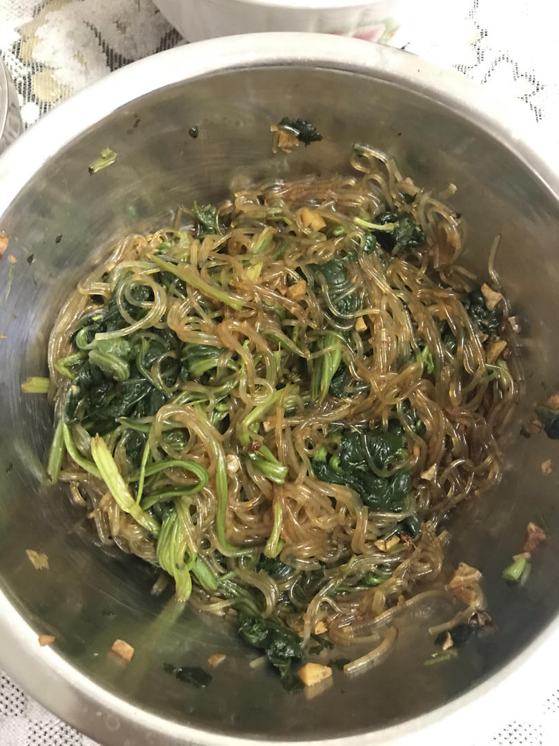 万能凉拌菜料汁（凉拌菠菜粉丝）