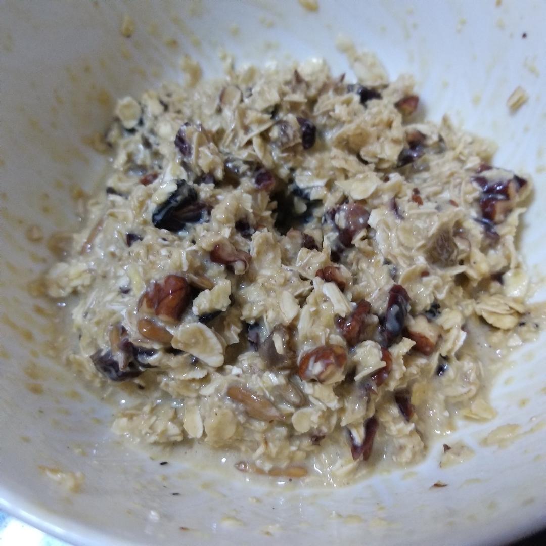 无油减脂燕麦饼干（微波炉版）