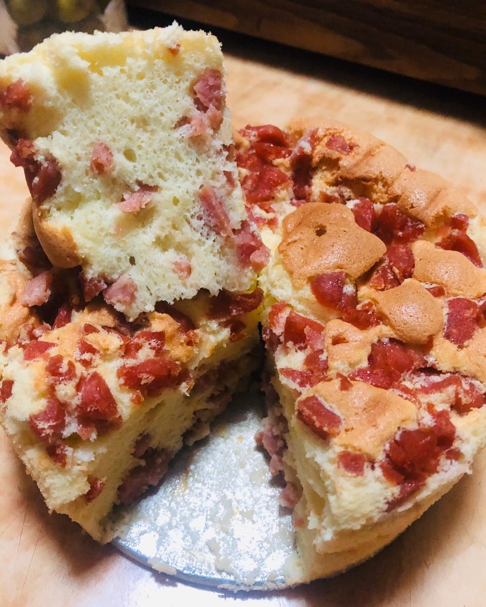 水嫩烫面蒸蛋糕