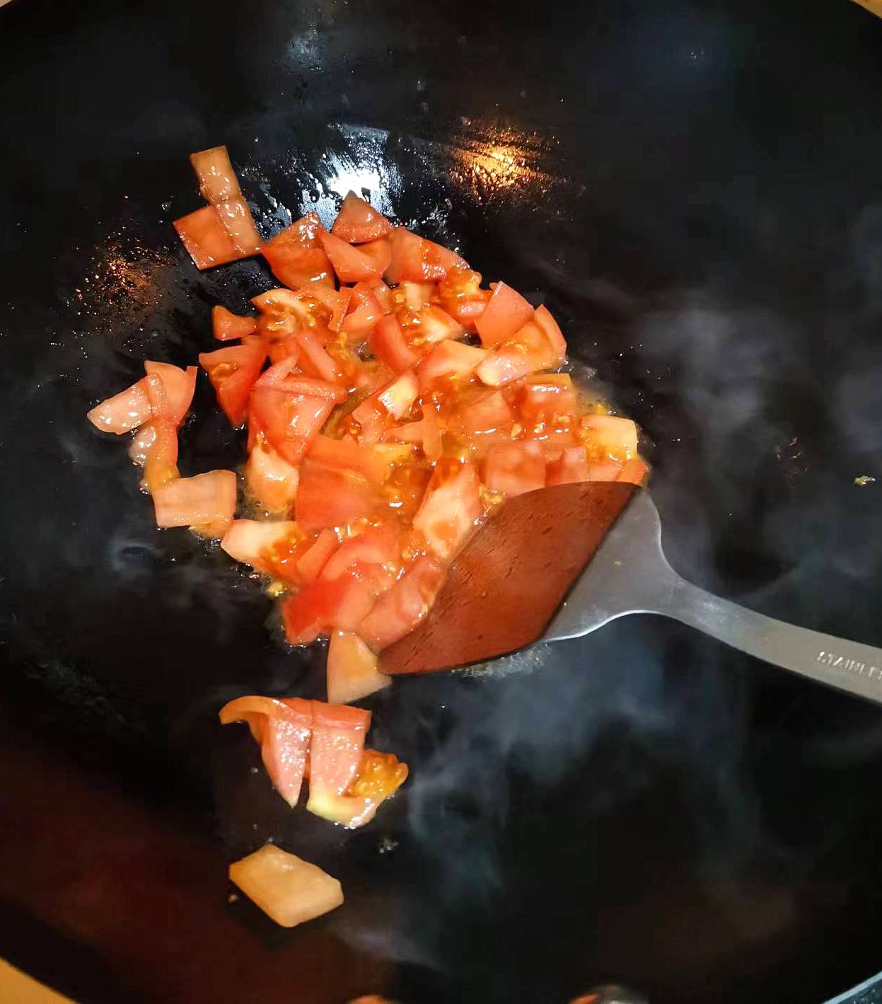 家常茄汁肉末烧豆腐的做法 步骤4