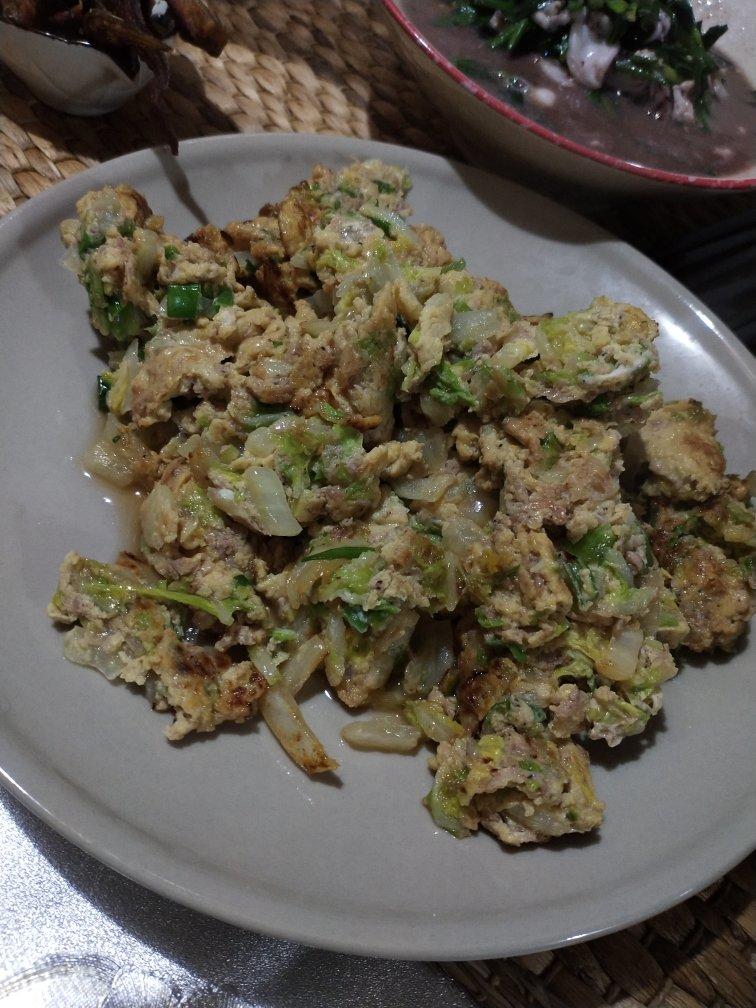 〈大白菜炒虾酱〉，我小时候我家就这么吃。欣小厨 😉