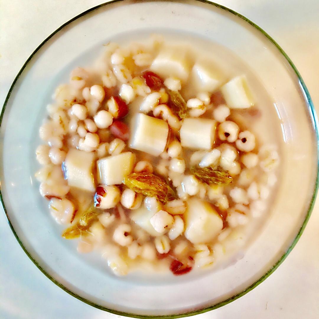 snowomen做的中里巴人推荐的山药薏米芡实粥