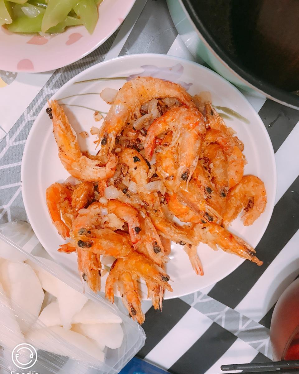 椒盐基围虾