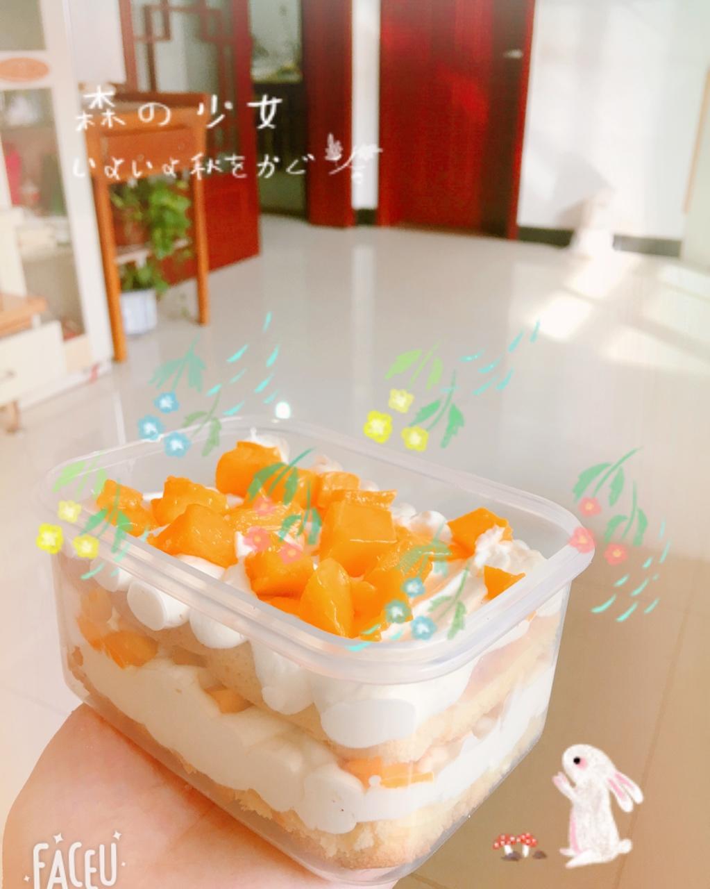 简单快手的便当饭盒水果盒子蛋糕