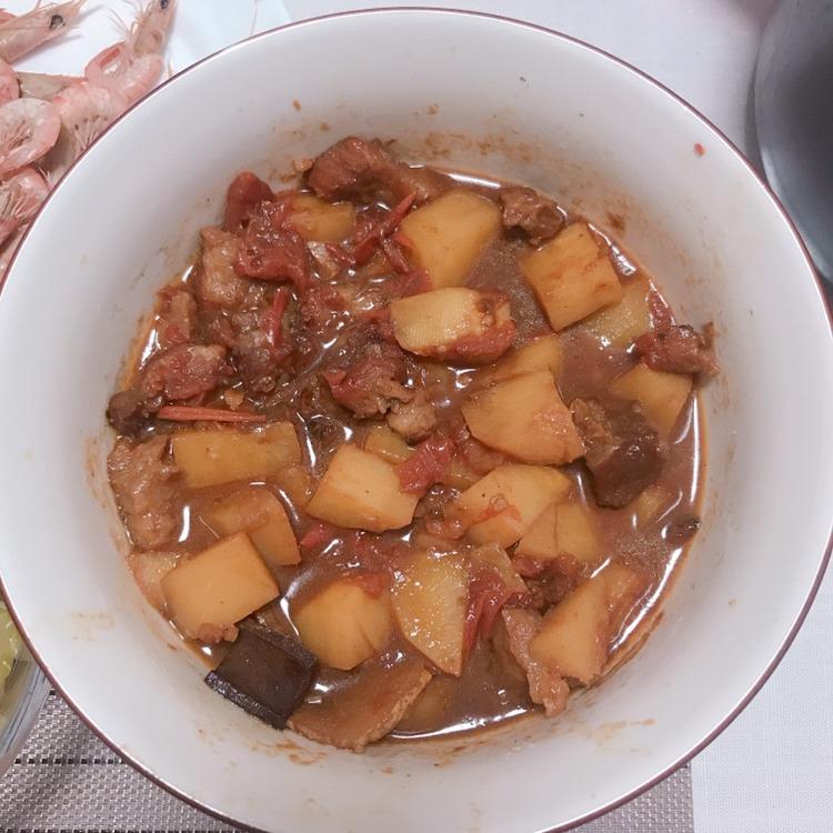 番茄土豆炖牛腩