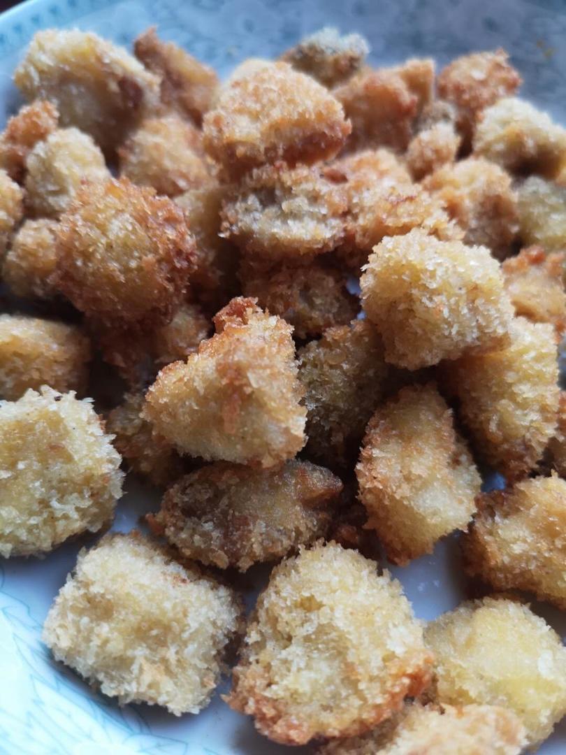 杏鲍菇版素鸡米花