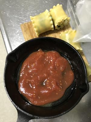 番茄菠菜千层面卷的做法 步骤4