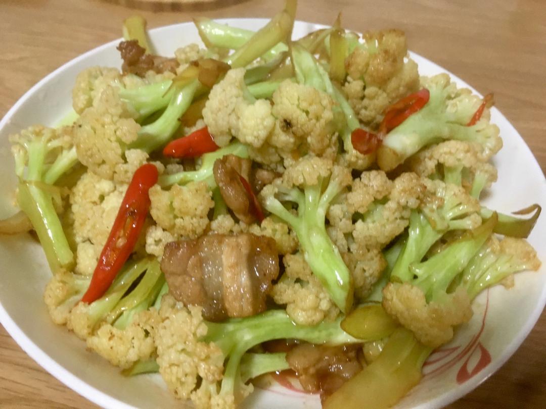 家常炒菜花