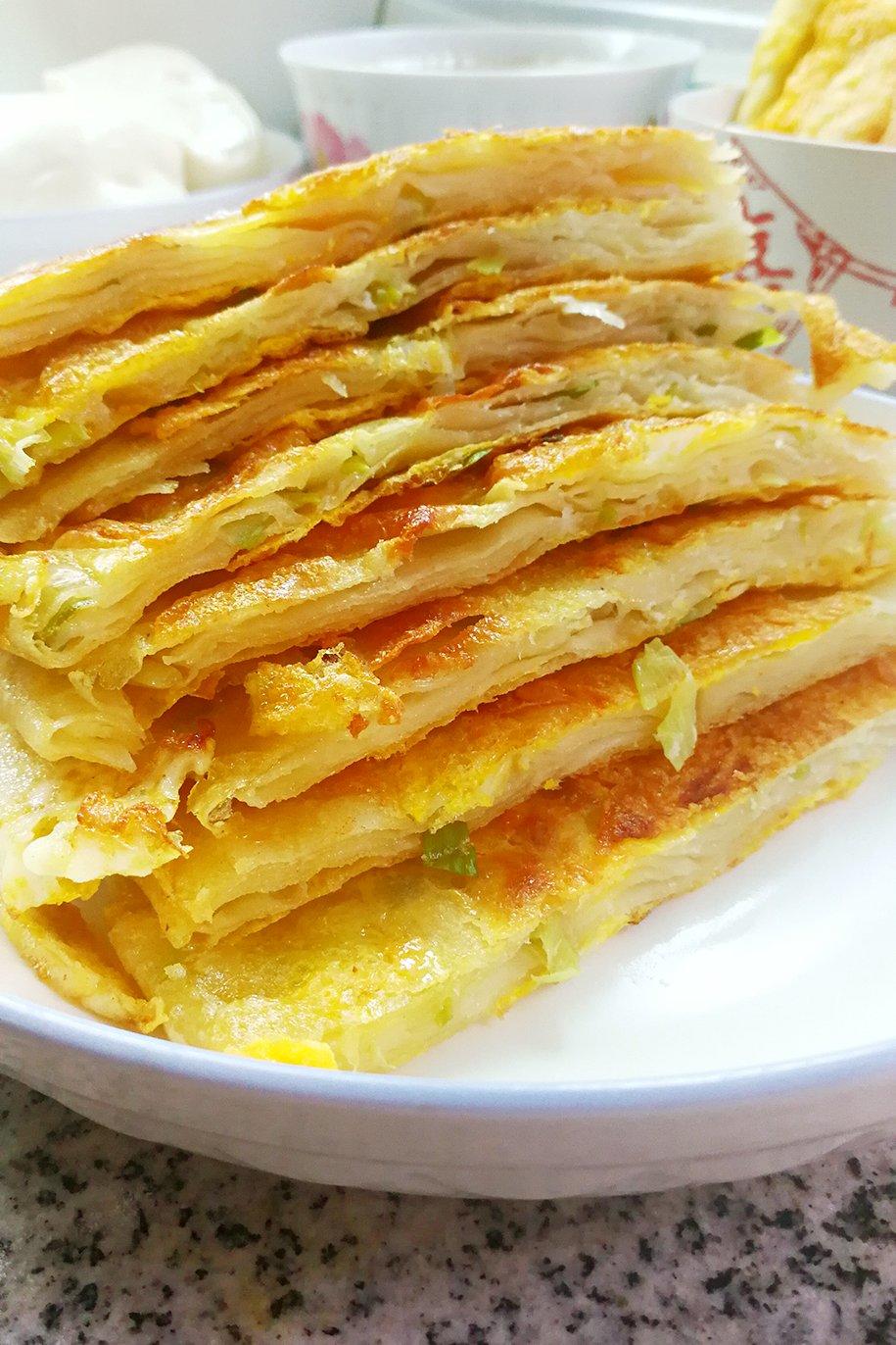 鸡蛋葱油饼                  （更新饼坯保存方法）