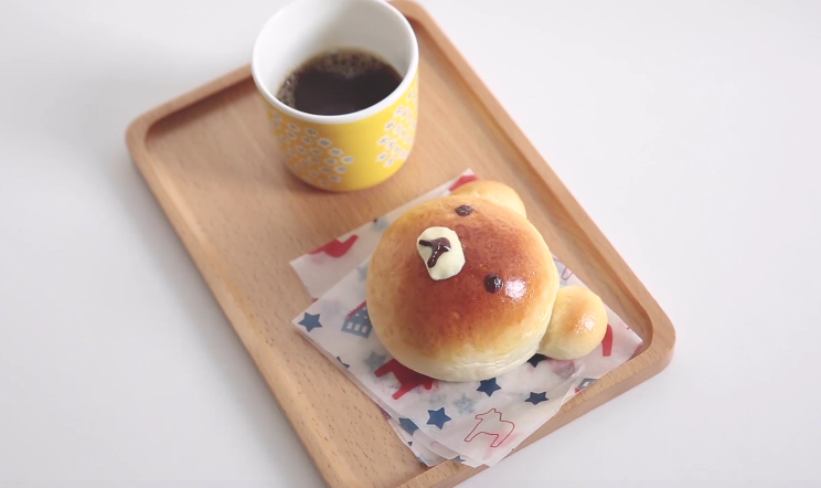 憨憨小熊红豆面包【6月北鼎烤箱食谱】的做法