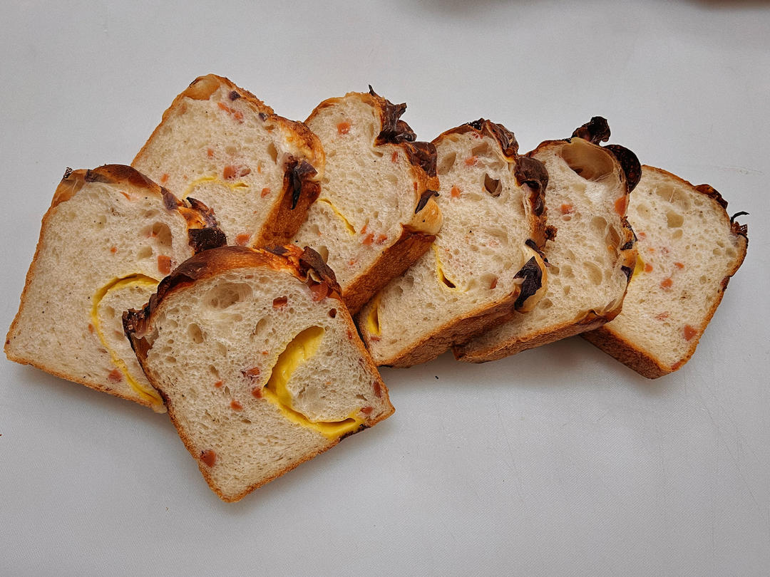 洋葱酵液培根芝士吐司