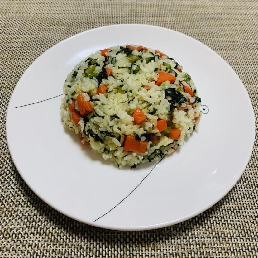 莴苣叶菜饭