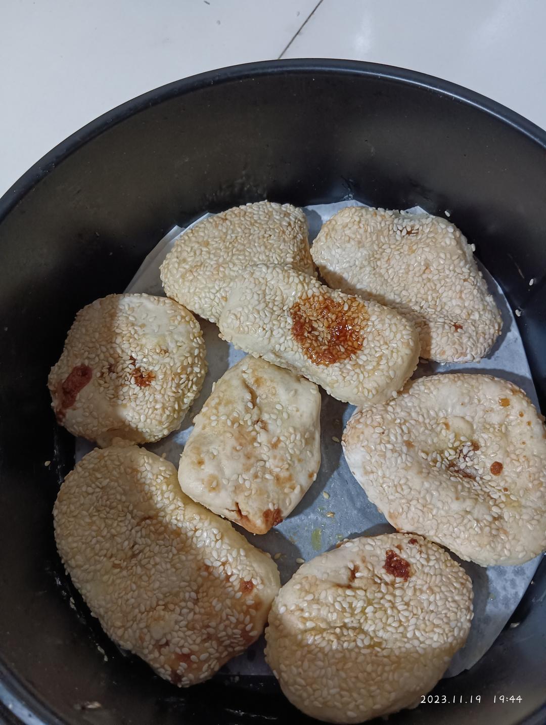 空气炸锅1: 不用油炸的芝麻球/麻圆 😛