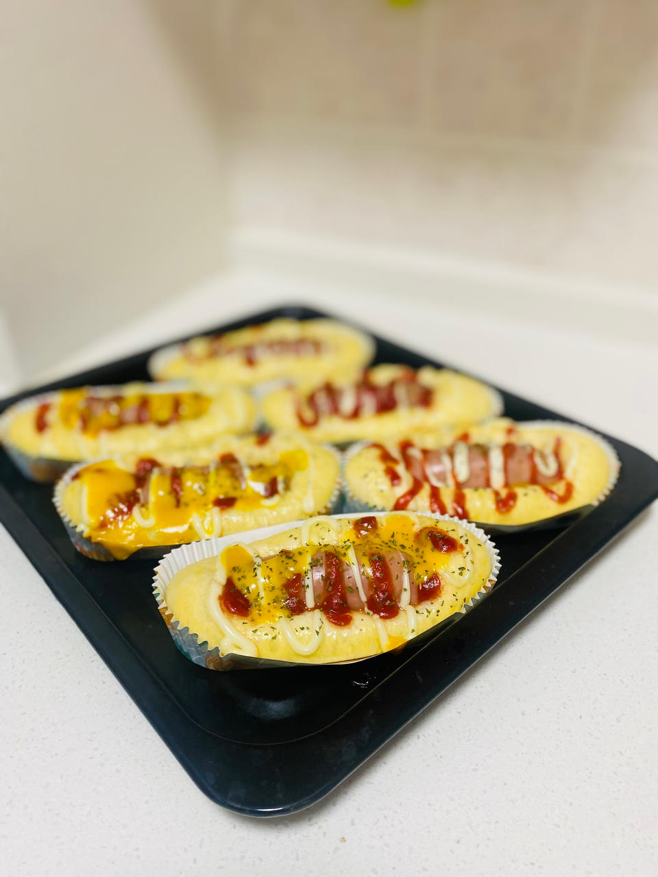 美味的香肠面包