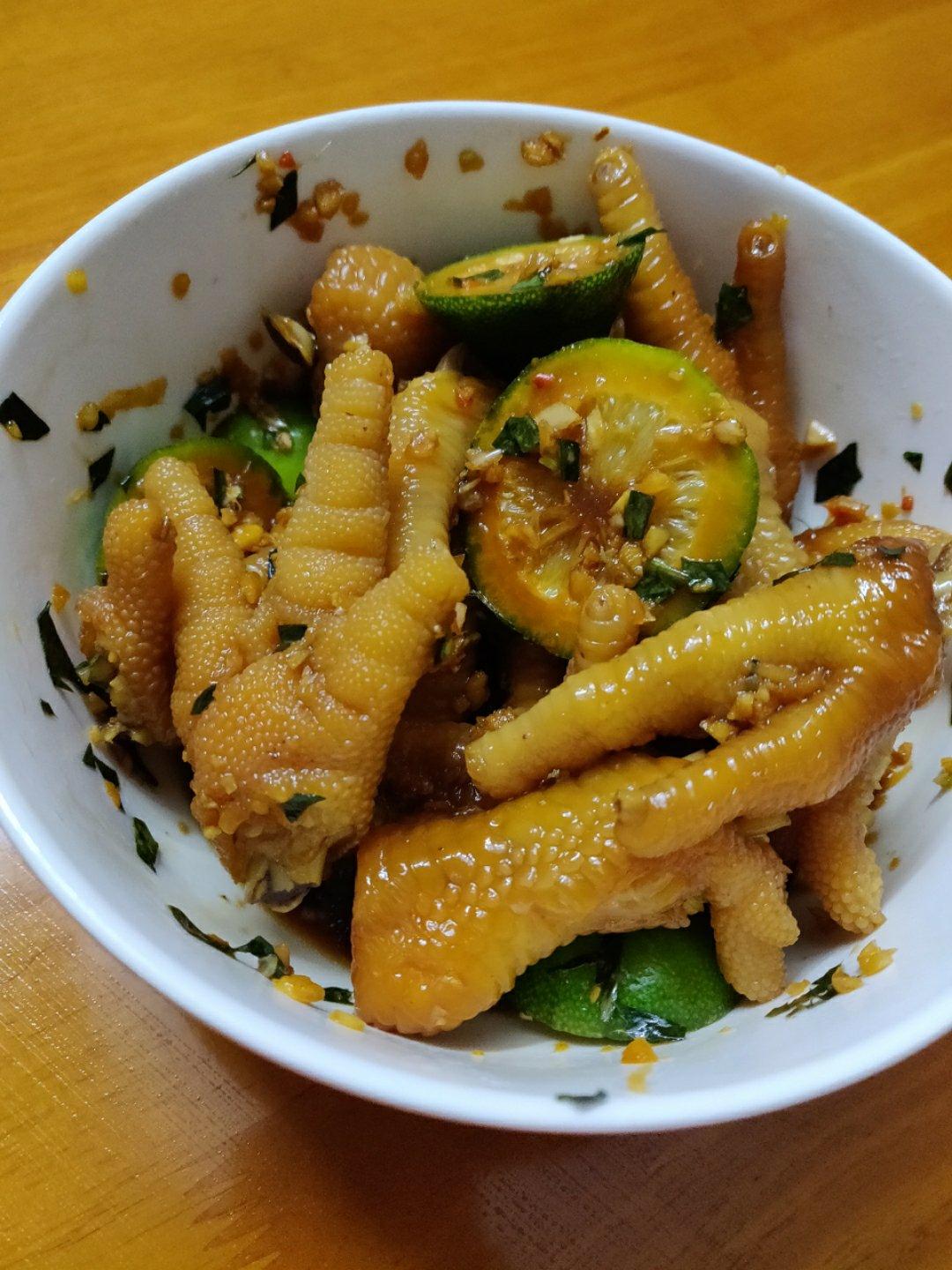 香辣蒜香凉拌爽脆鸡脚
