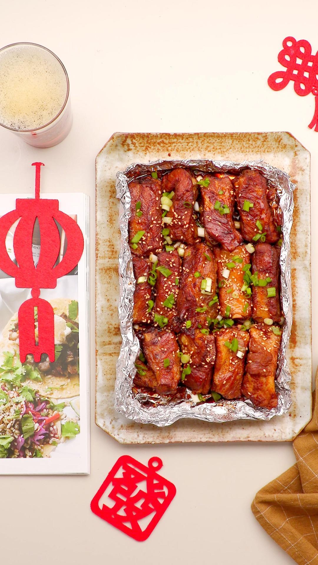 蒜香锡纸烤排骨的做法