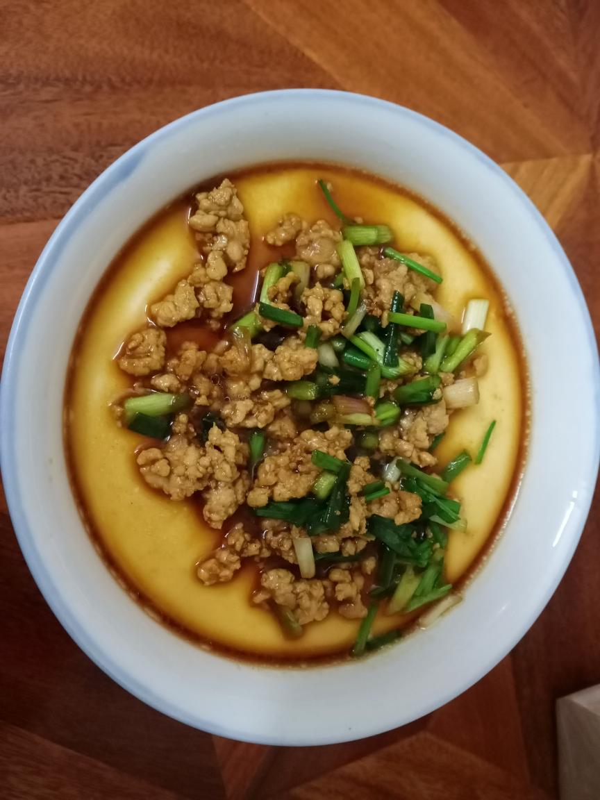 肉末水蒸蛋的做法