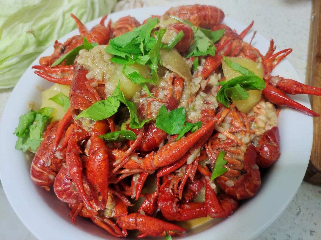 蒜蓉小龙虾（家常版比复茂好吃哦😋）