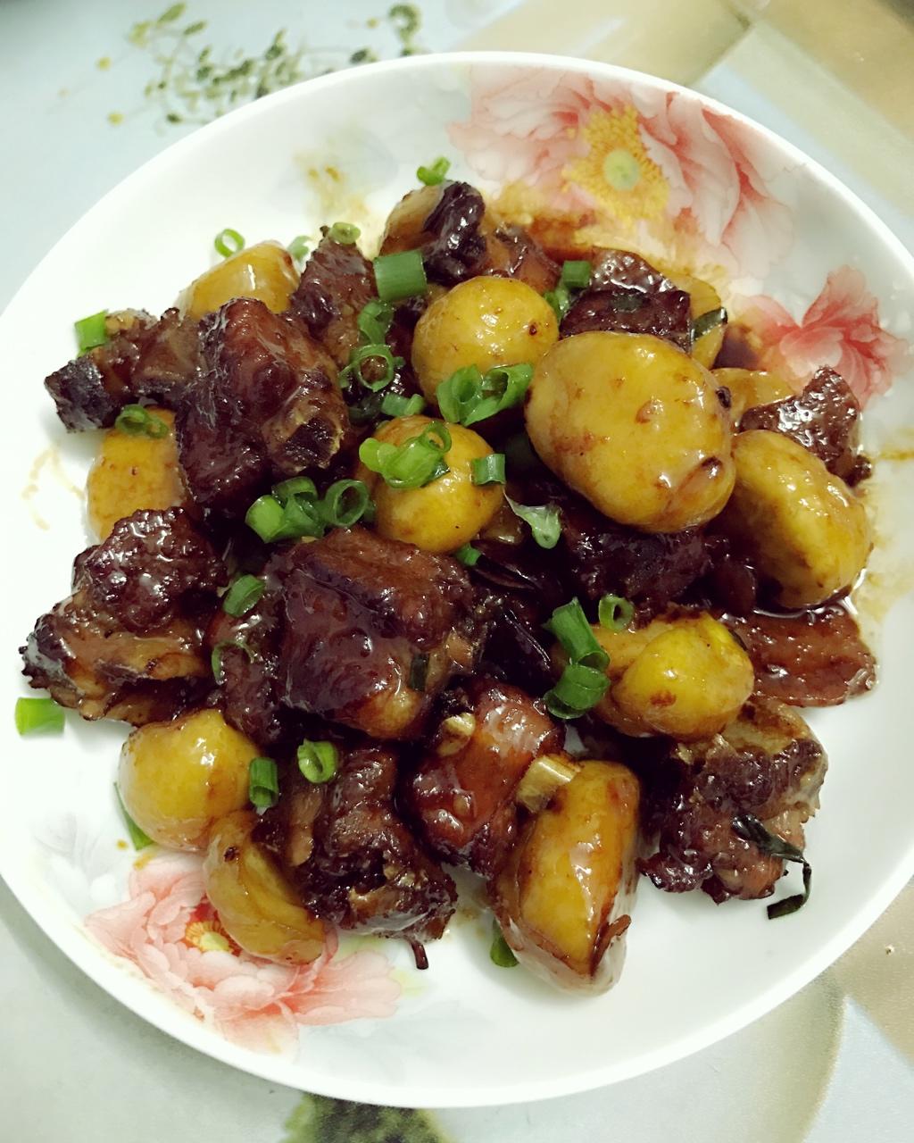 板栗烧排骨