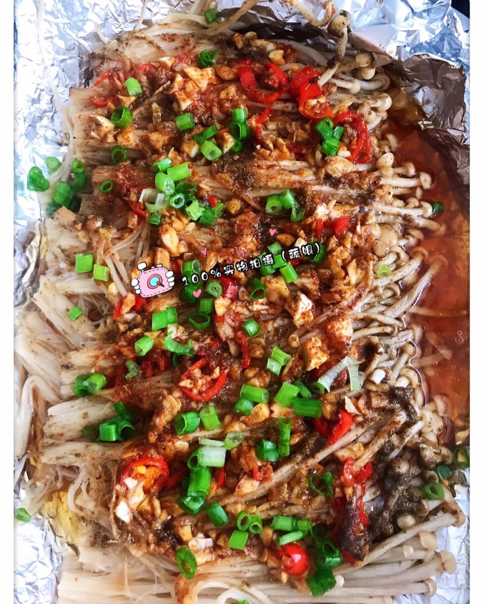 蒜蓉孜然烤金针菇