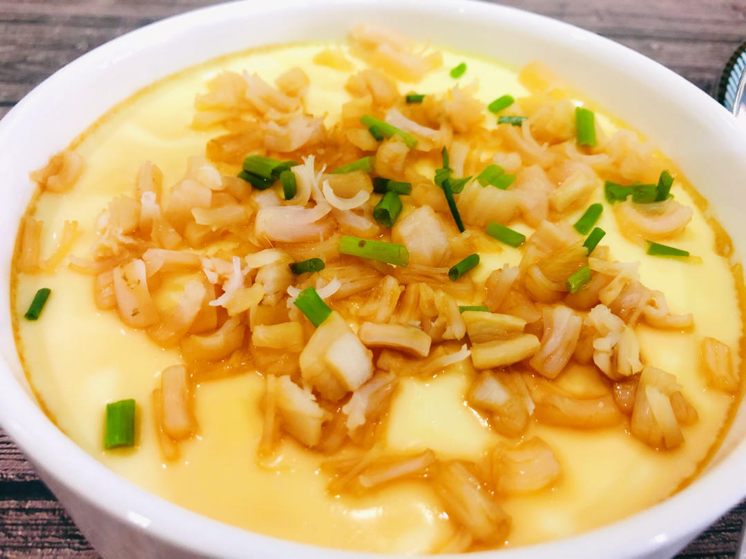 钒钒1做的干贝蒸蛋