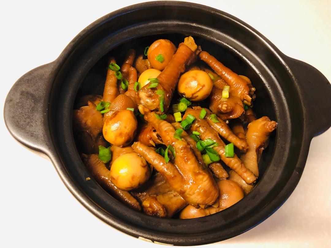 做过 鸡脚烧鹌鹑蛋 娃特别喜欢吃鸡爪 鹌鹑蛋