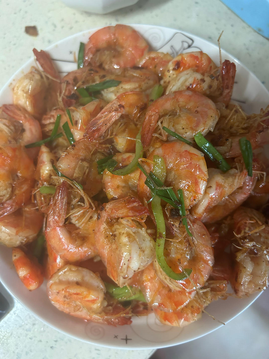 吮指蒜香椒盐虾