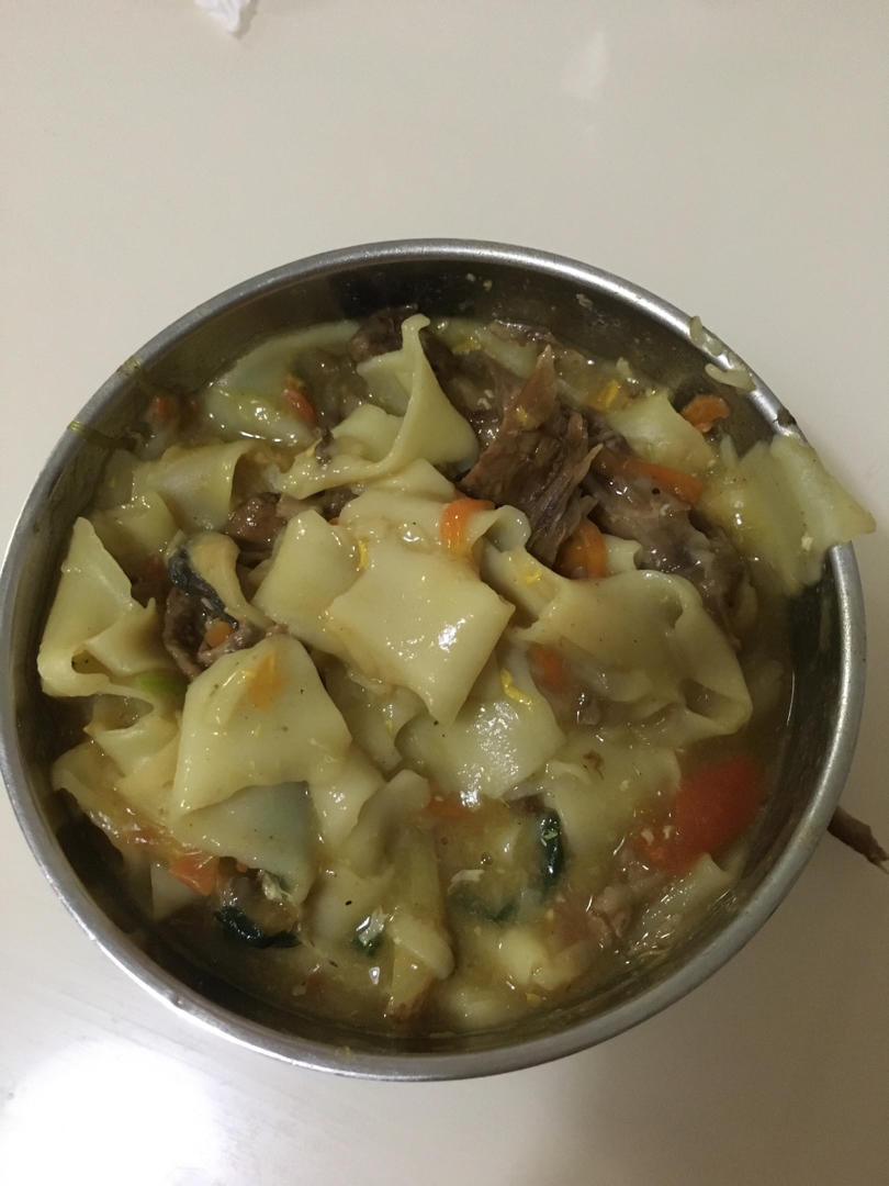 不放油的浓汤鸭腿咖喱面