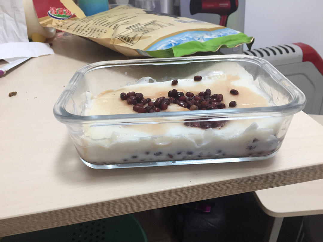 奶香红豆糕