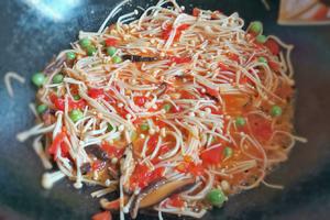 茄汁金针菇日本豆腐的做法 步骤4