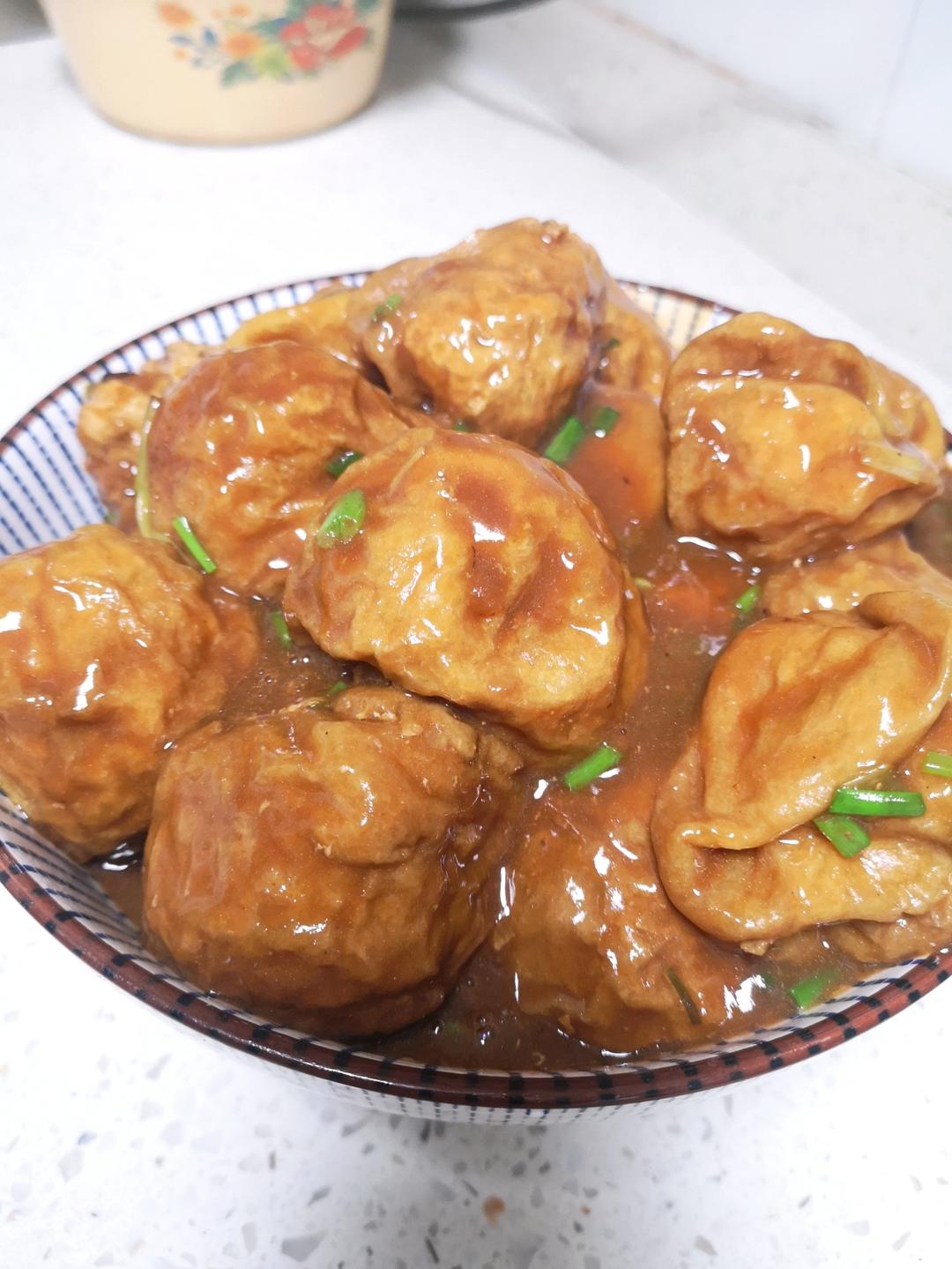 【上海本帮菜】油面筋塞肉（汤汁超下饭）