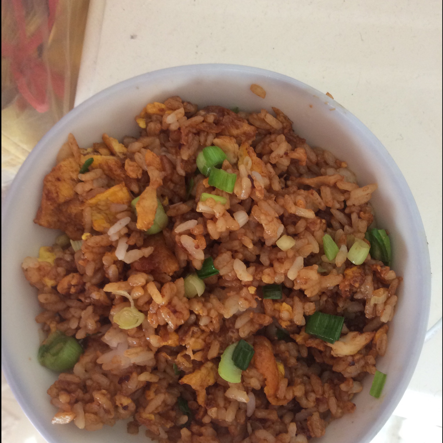 小时候的酱油炒饭