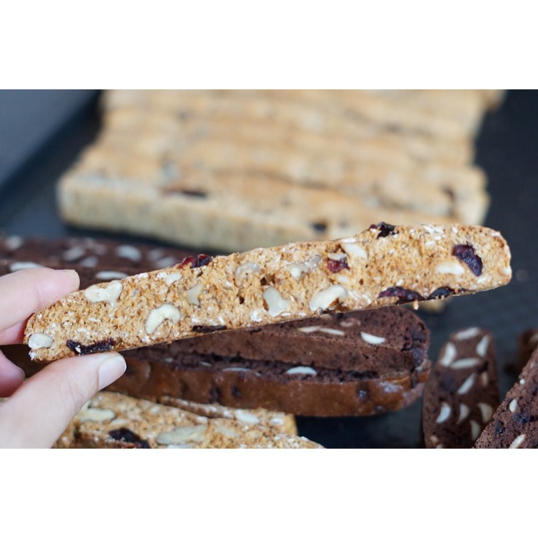 【健康零食】燕麦坚果意式脆饼