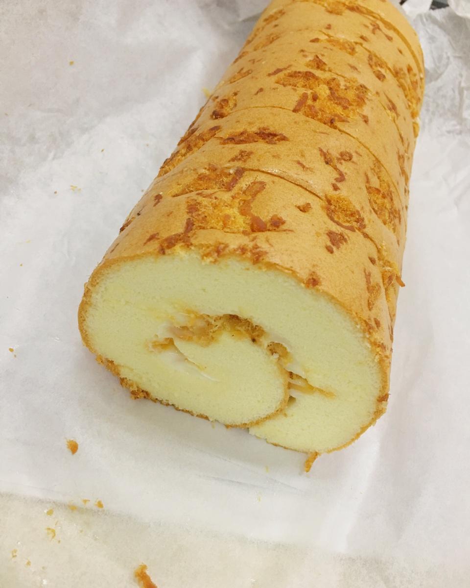 香葱肉松蛋糕卷
