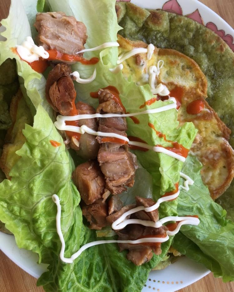 3分钟做鸡蛋菜肉卷饼