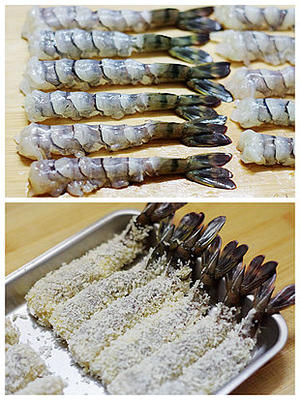 日式炸虾的做法 步骤2