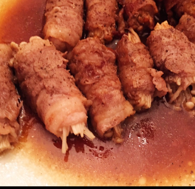 黑椒肥牛金针菇卷