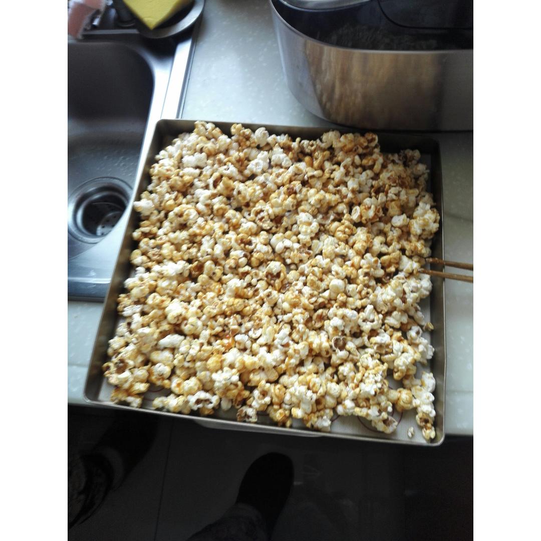 春节零食自制焦糖爆米花 Caramel Popcorn