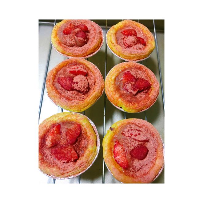 🌈爆浆🍓草莓巧克力流心挞🍓草莓脏脏蛋挞🌟的做法
