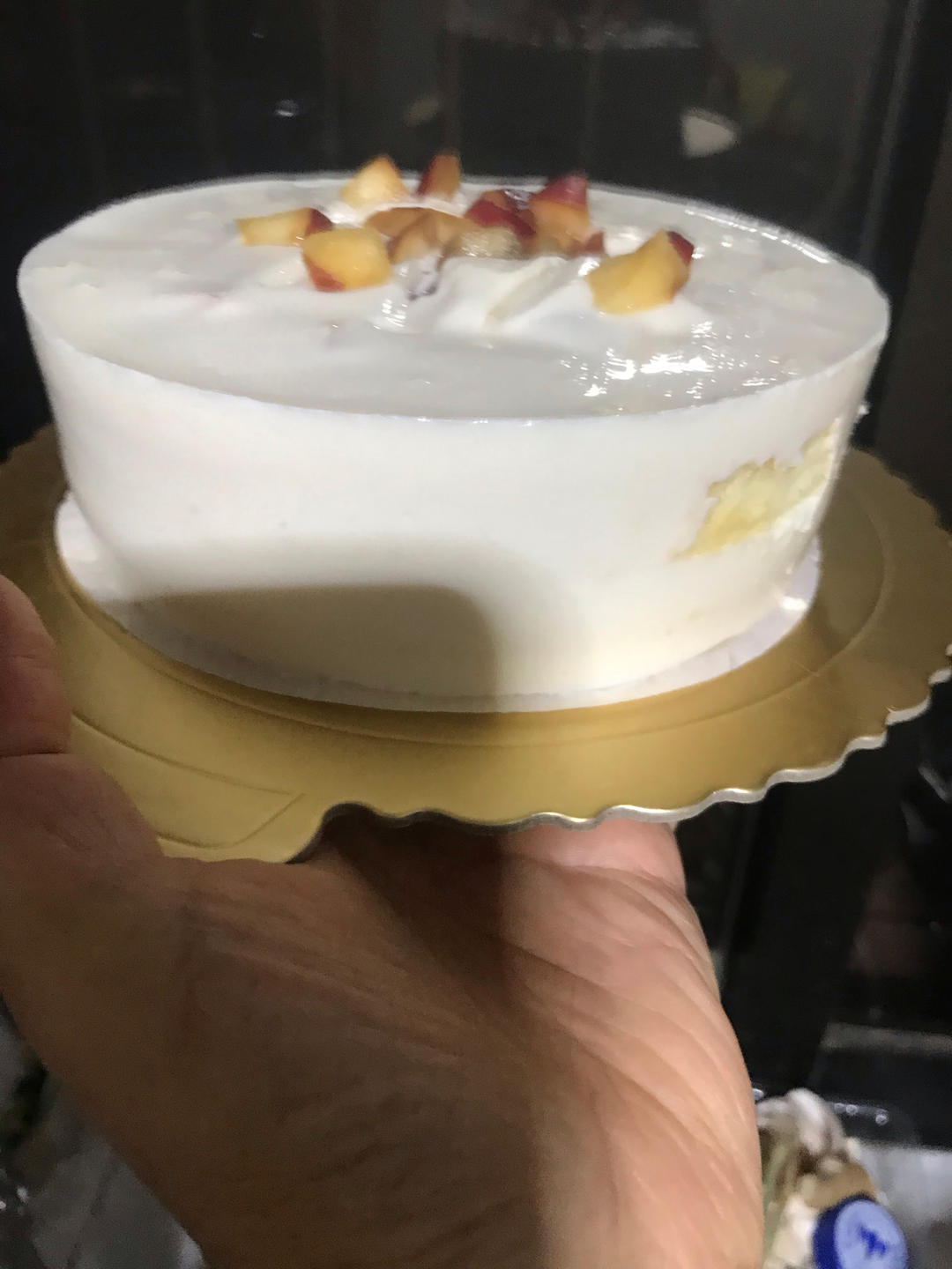 酸奶芒果慕斯蛋糕简易版（普通8寸活底）