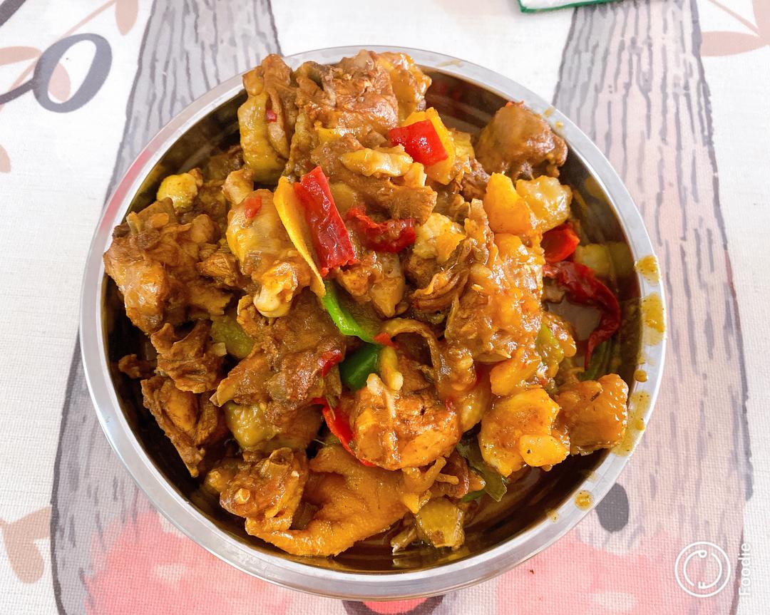 一个沙湾媳妇学来的正宗新疆沙湾大盘鸡🐔