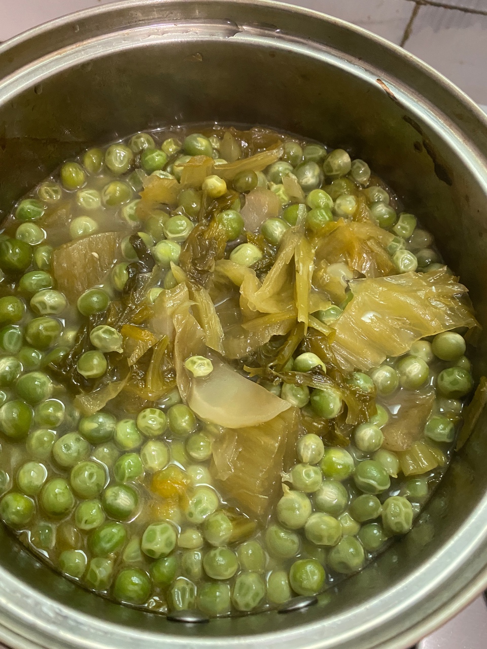 酸汤豌豆的做法