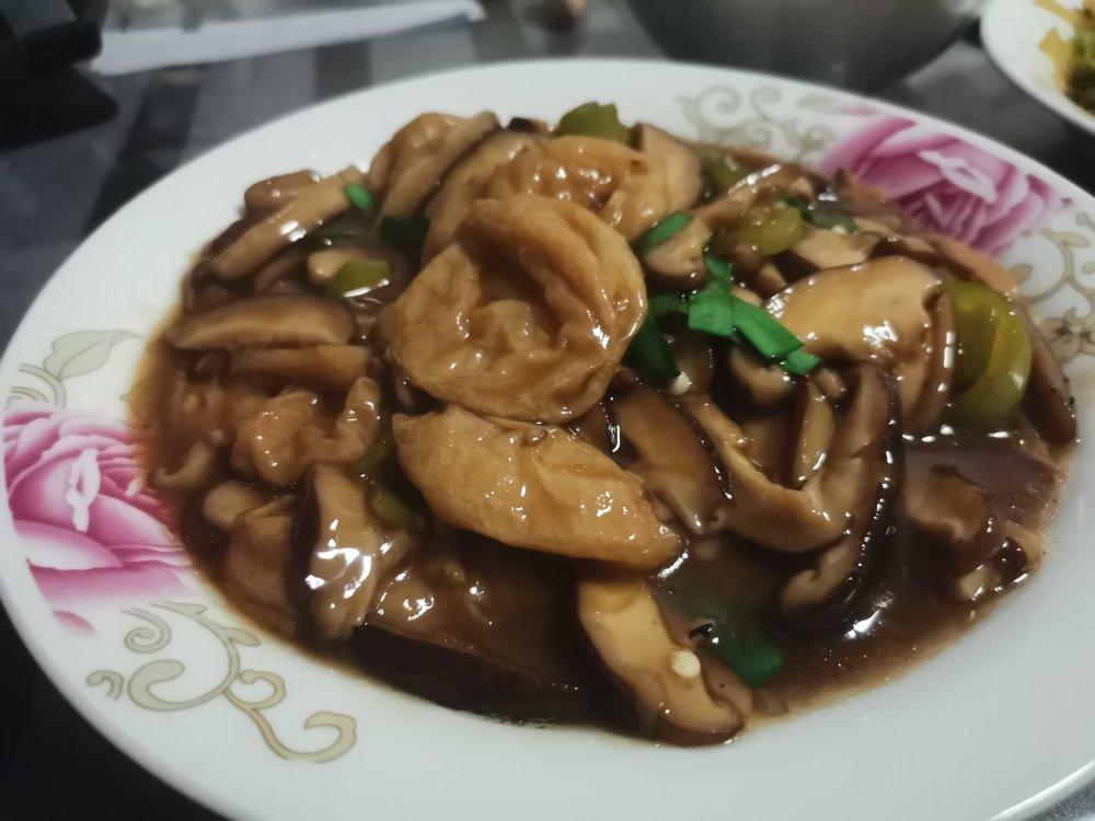 蚝油双菇油面筋